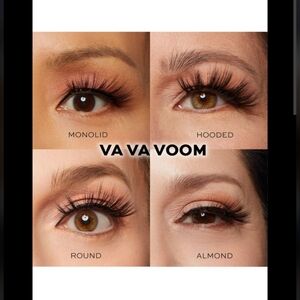 Glamnetic Va Va Voom Dramatic Black Magnetic Eyelashes NEW